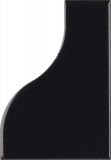 Casa1 Fliesen Wandfliesen Equipe Curve 8,3x12 cm Black