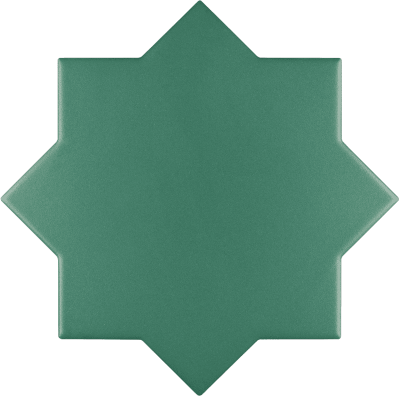 Casa1 Fliesen Wandfliesen Bodenfliesen Cevica New York Star 13,6x13,6 cm Green